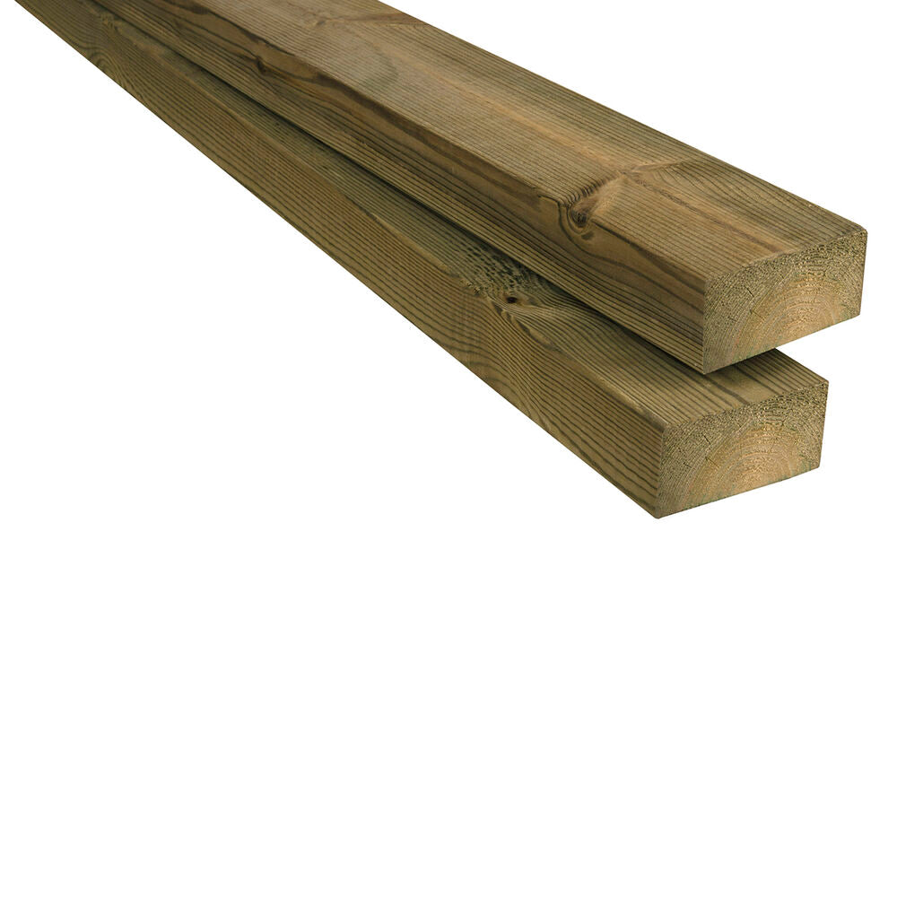 Pressure-impregnated planed timber 48x98 green