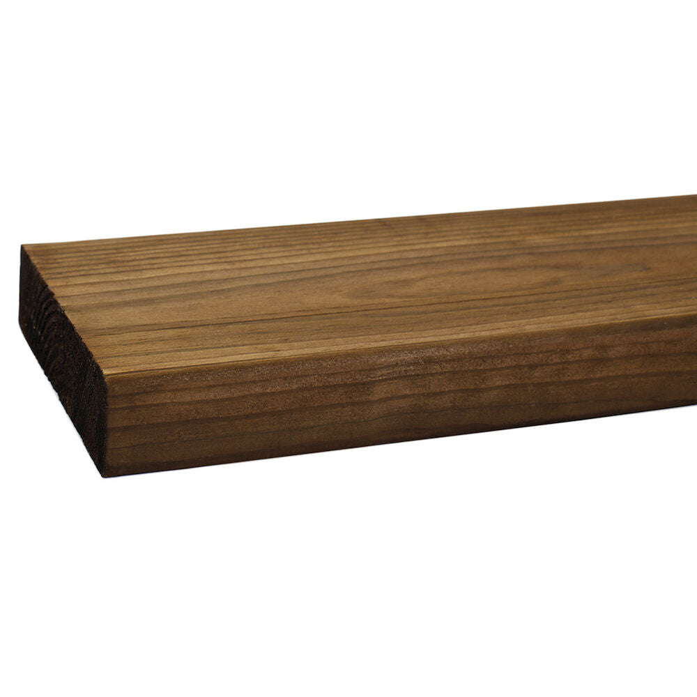Pressure-impregnated planed decking 28x95 brown