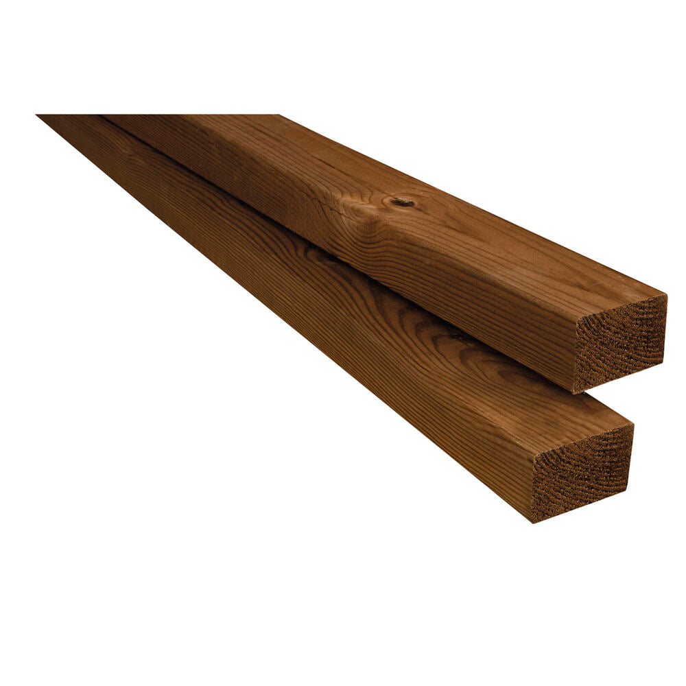 Pressure-impregnated planed decking 48x73 brown