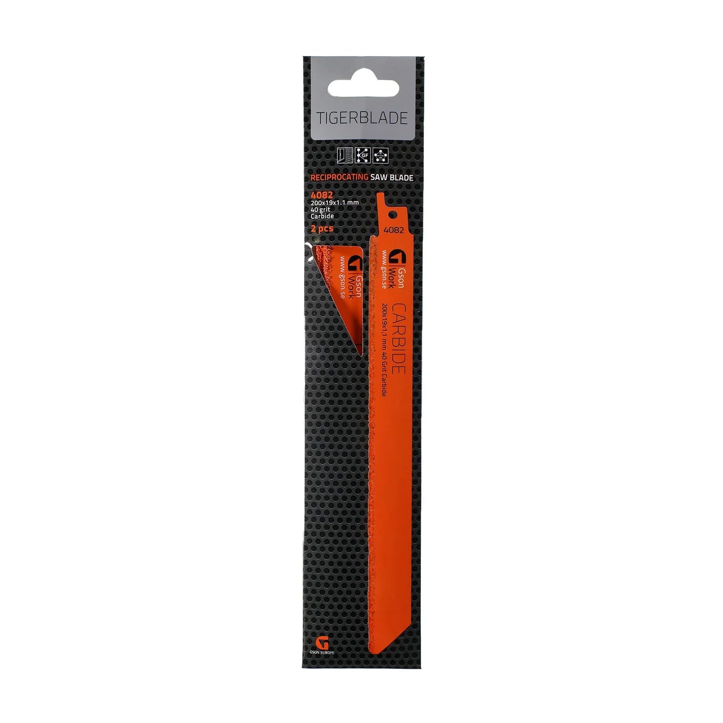 Tiger Saw Blade Gson Carbide 200 mm – Carbide-Coated, Grit 40