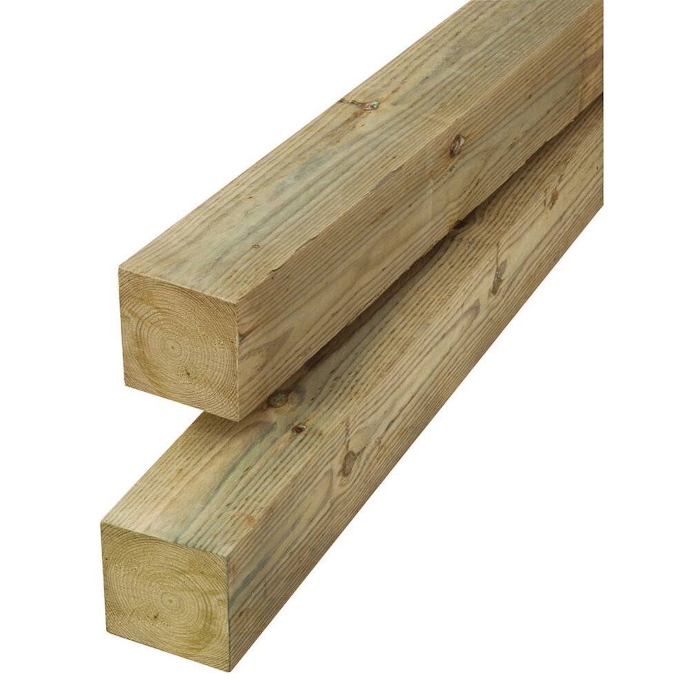 Pressure-treated sawn timber 150x150 green