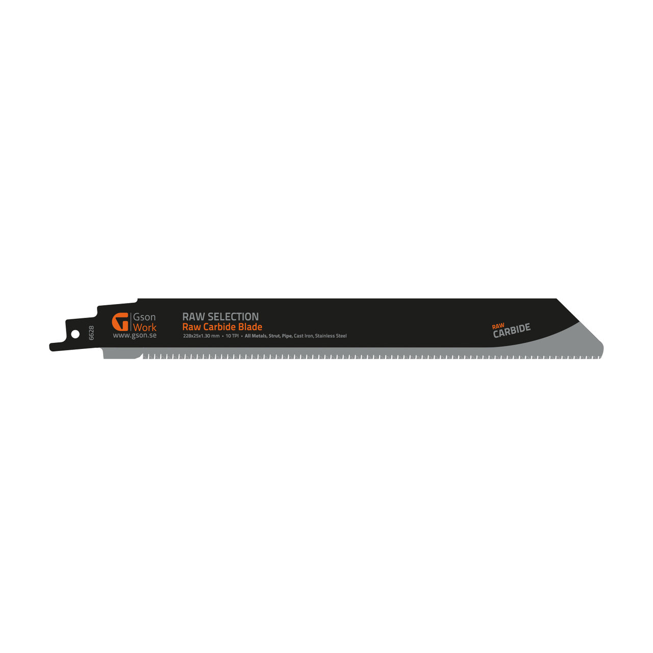Tiger Saw Blade Gson RAW Carbide Teeth 228 mm – carbide teeth for metal and cast iron