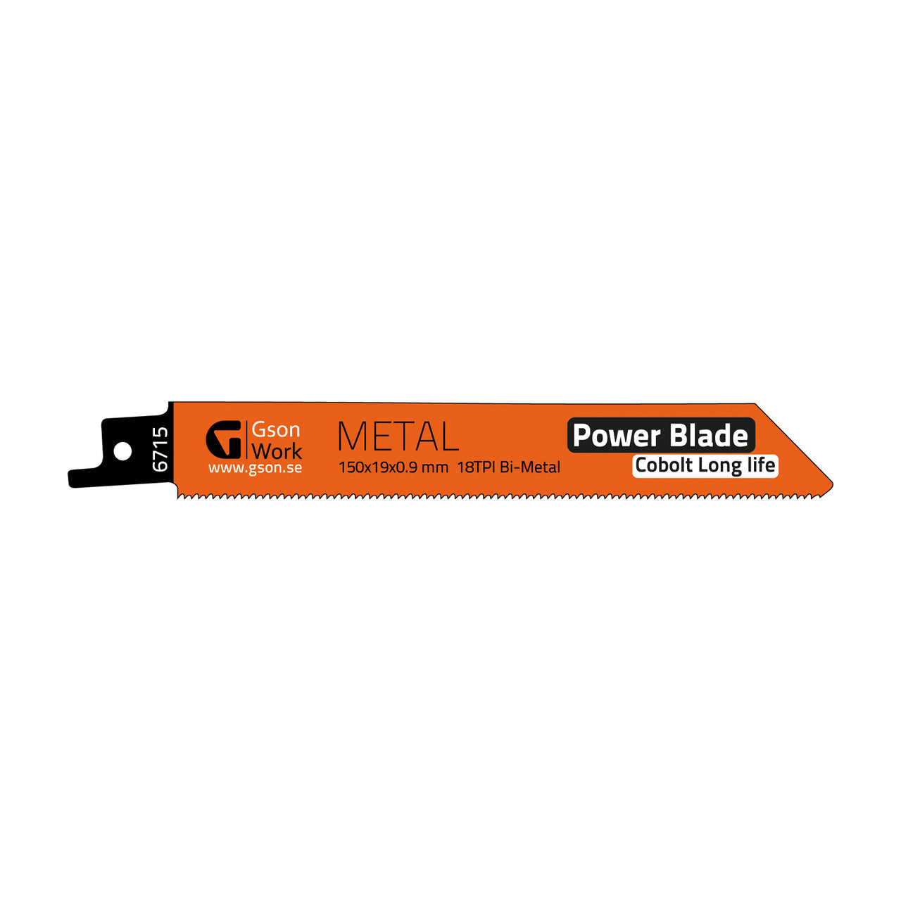 Jigsaw blade Gson Metal 225 mm – for sheet metal and profiles, 18 TPI