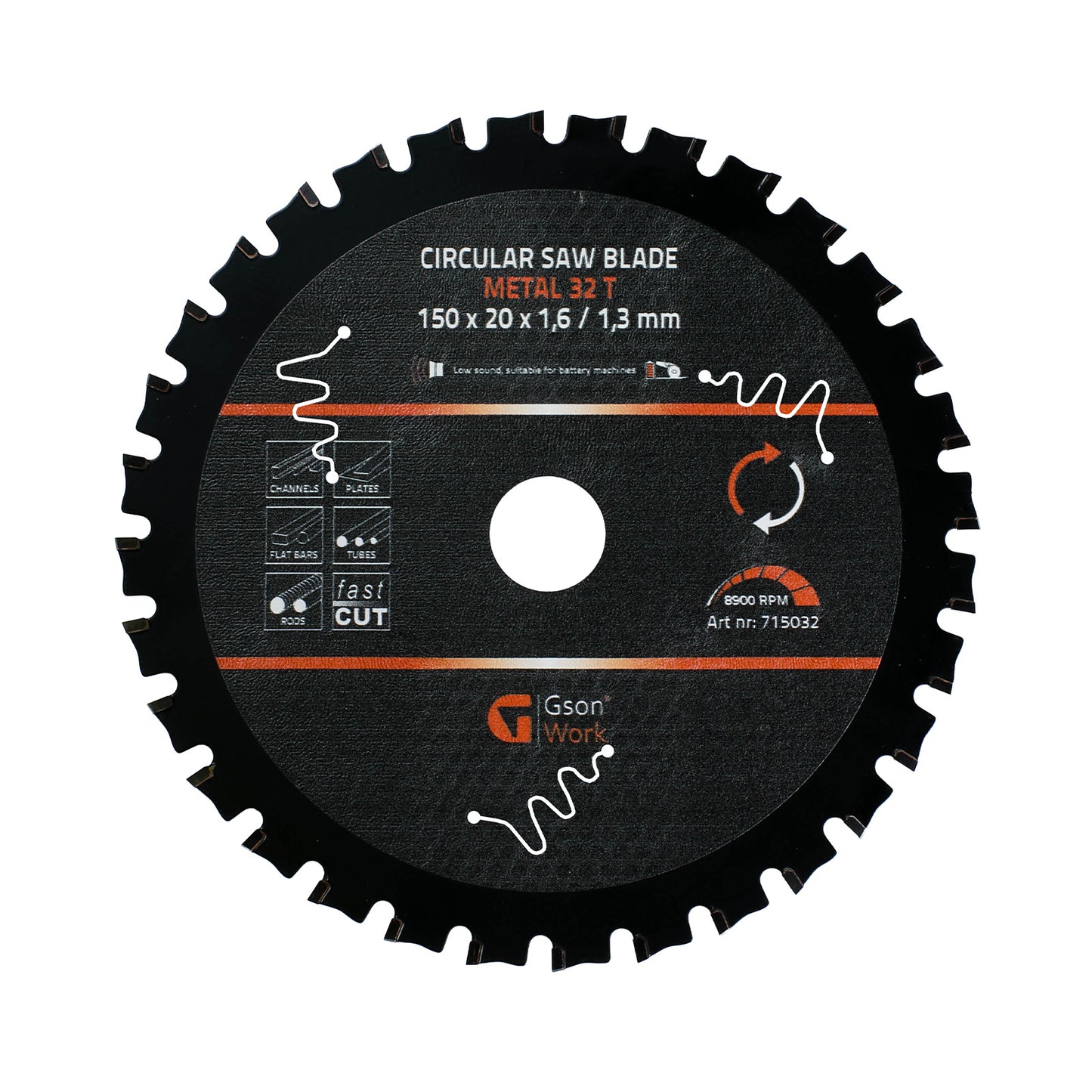 Metal circular saw 150x20mm 32t – Extra thin saw blade for metal