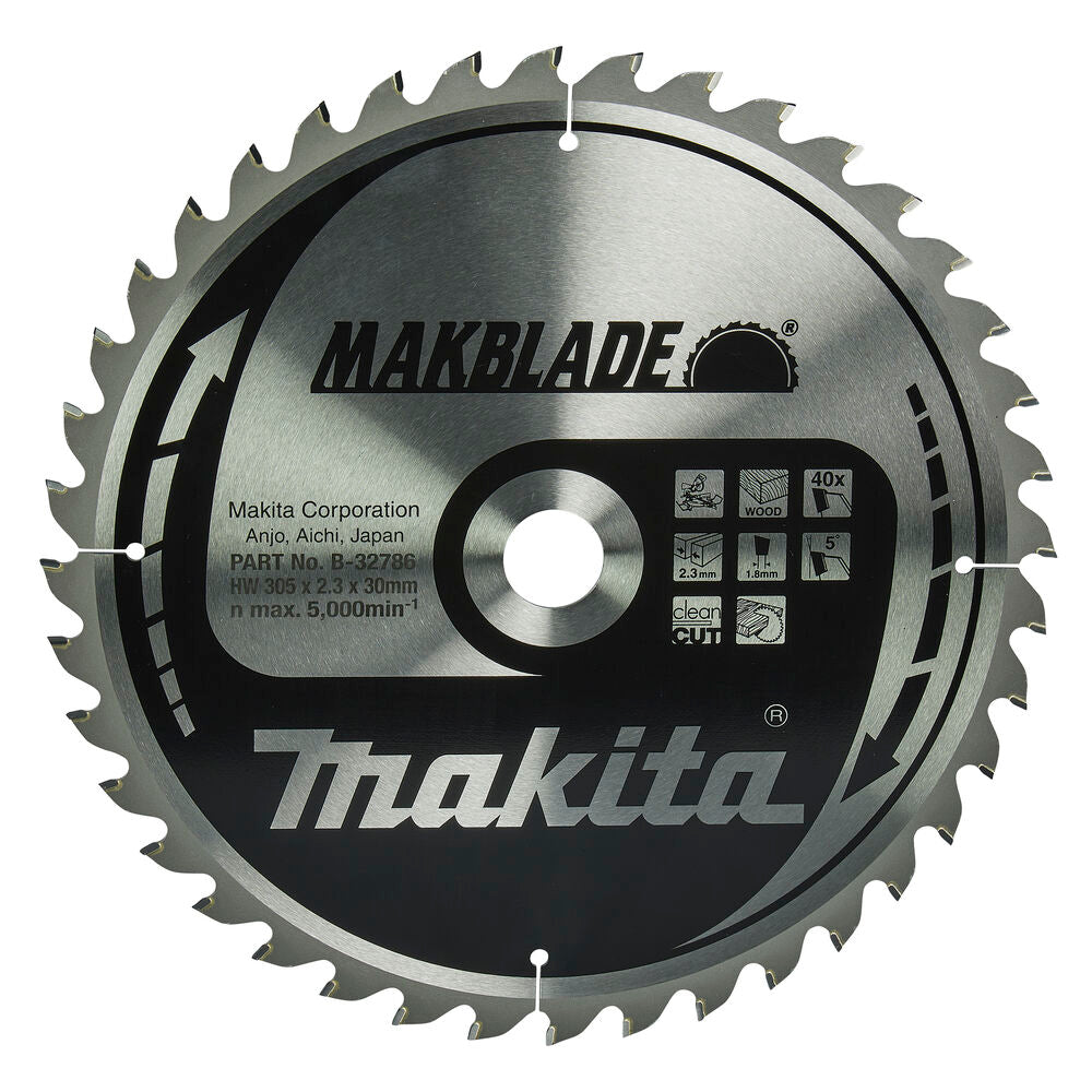 Makita Makblade 305×30×2.3 mm Z-40 – Circular Saw Blade 40 Teeth