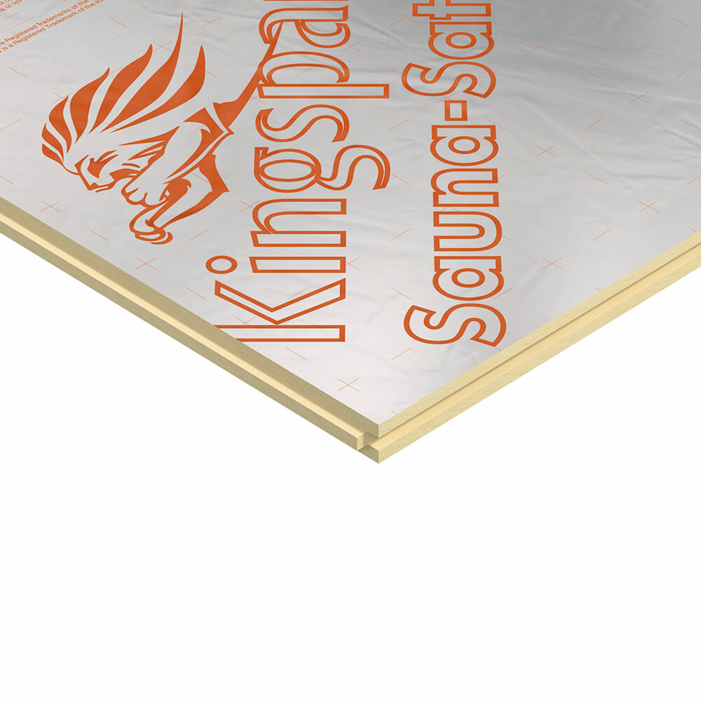 Insulation Board Kingspan Sauna-Satu 30 mm 1.44 m² – PIR insulation for sauna and wet rooms