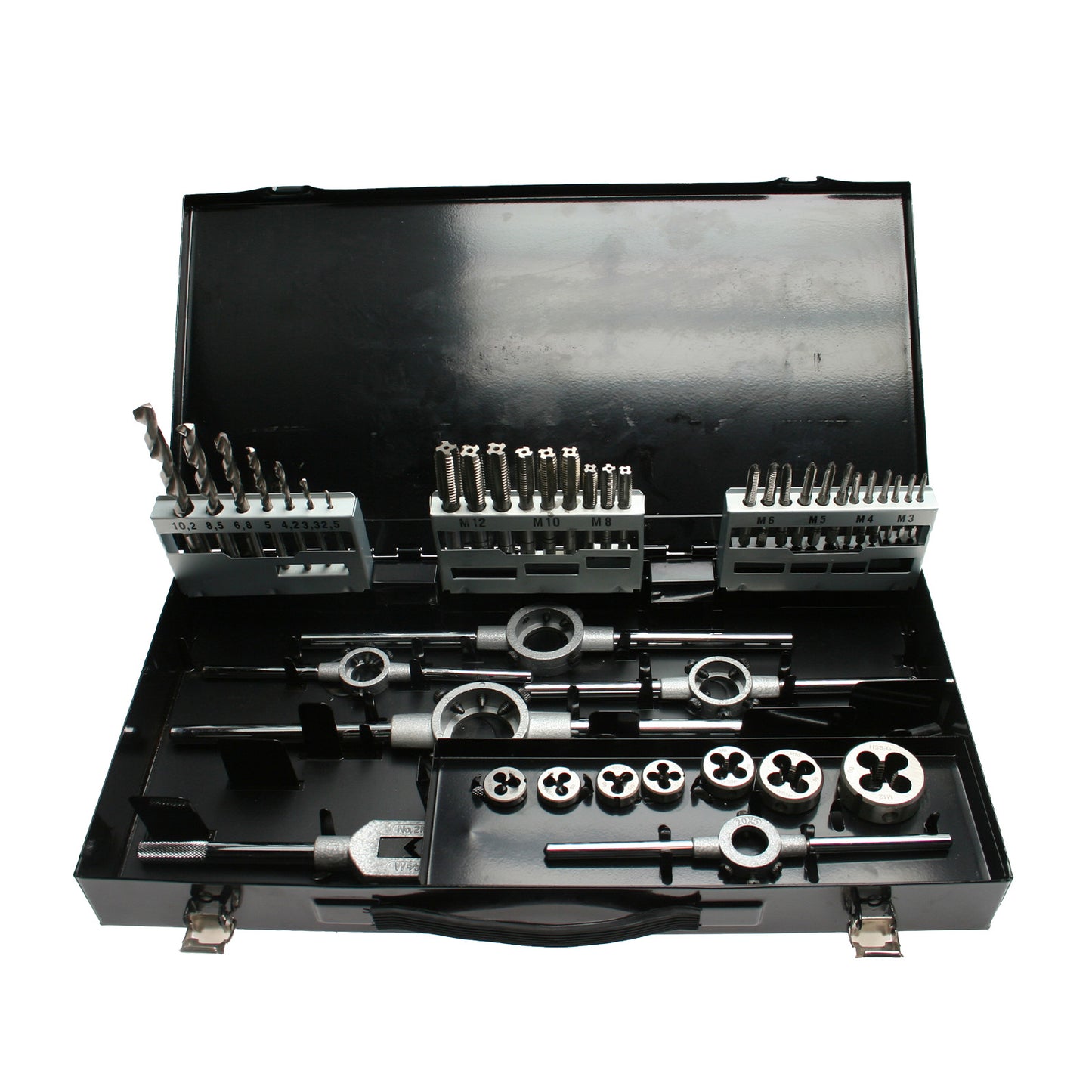 Tap set M3–M12 – 44 pieces