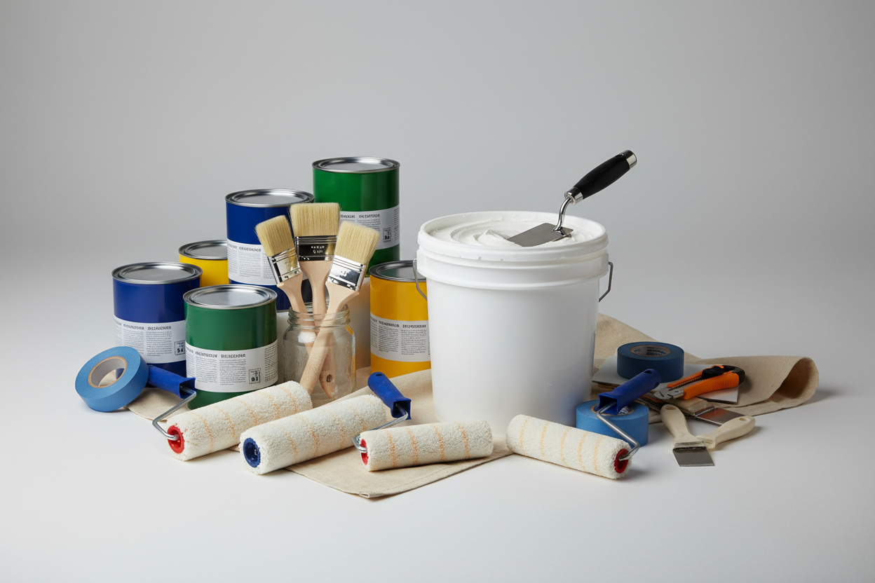 Spackel och målning