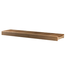 Lower sauna bench Morfeus 140x400x2100 mm aspen, heat-treated