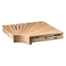 Corner bench Morfeus 140x600x600 mm heat-treated aspen