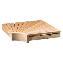 Corner bench Selene 140x600x600 mm alder