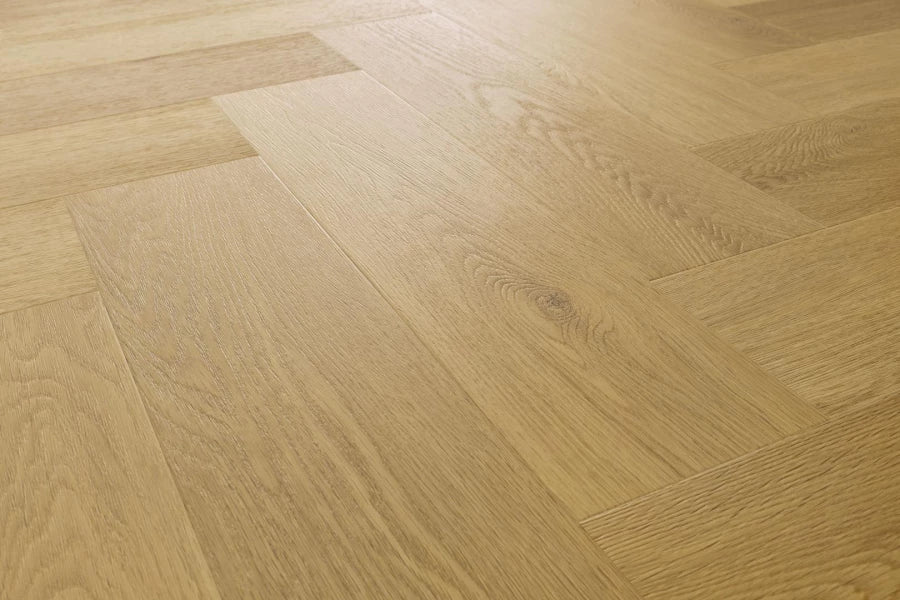 Herringbone Patterned Vinyl Floor Menor Oak Acoustic KL33