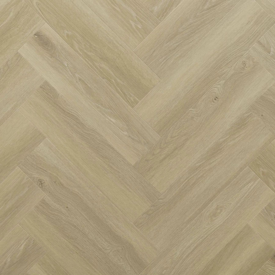 Herringbone Patterned Vinyl Floor Johannes Oak Acoustic KL33