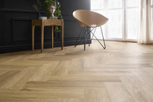 Herringbone Pattern Vinyl Floor Bourbon Oak Acoustic KL33