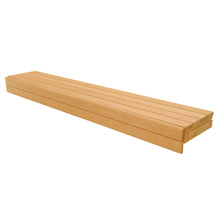 Alempi saunan pohja Ares 178x400x2350 mm, leppä