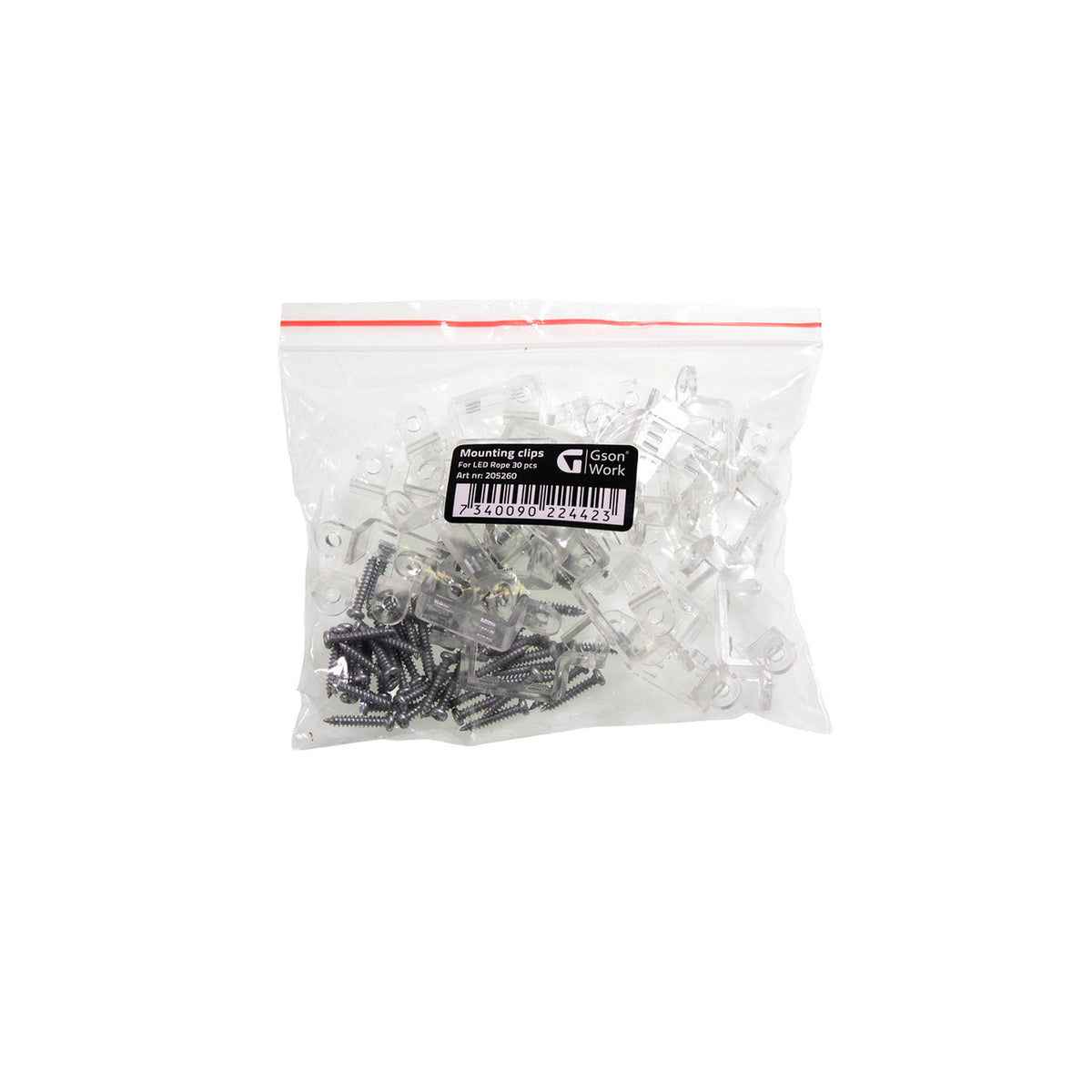 Gson LED-valosarjan kiinnitysklipsit – 30 kpl