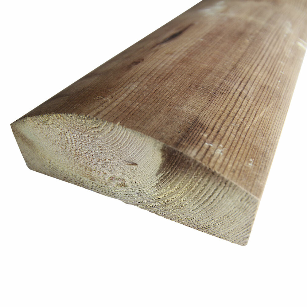 Painekyllästetty kaidelauta 45x120 mm – ruskea, höylätty