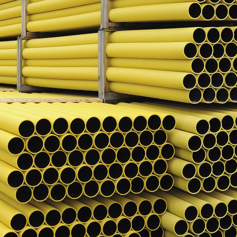 Kabelskyddsrör 110 mm 6 m B-klass SN8 | Gult skyddsrör