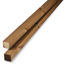 Pressure-treated planed timber 48x48 brown