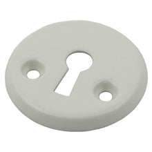 Cover plate with keyhole - white