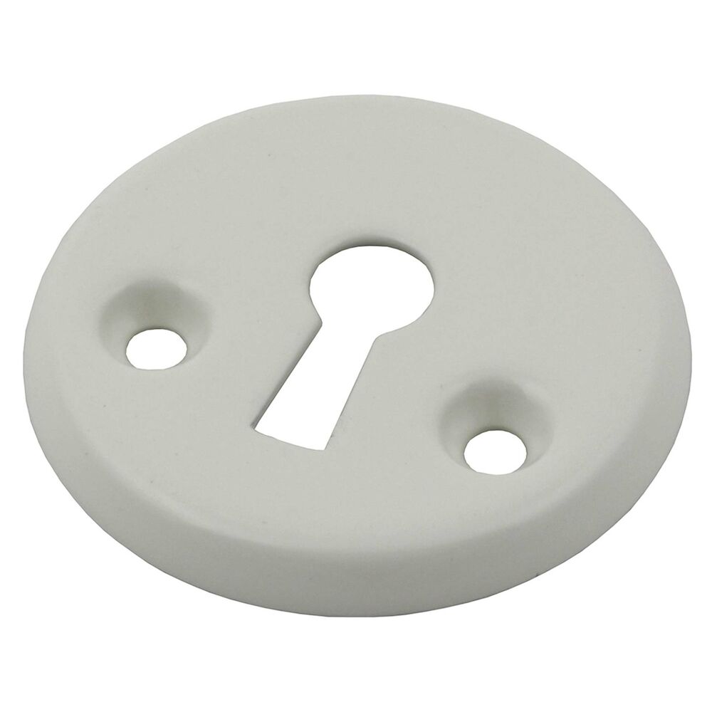 Cover plate with keyhole - white