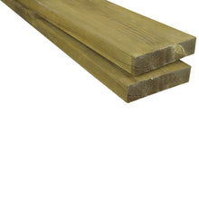 Pressure-impregnated planed decking 48x198 green