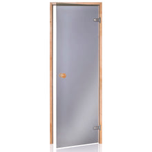 Sauna door Scan 7x19 gray with alder frame