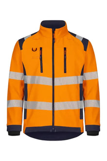 Softshell jacket warning yellow/orange
