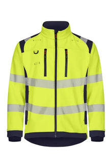 Softshell jacket warning yellow/orange 