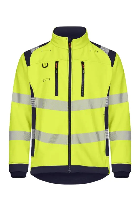 Softshell jacket warning yellow/orange 