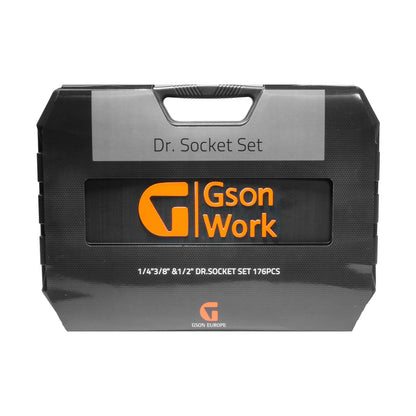 1/4"3/8" &amp;1/2" Dr.Socket Set 176 pieces