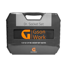 1/4" &amp; 1/2" Dr. Socket Set 100 pieces 