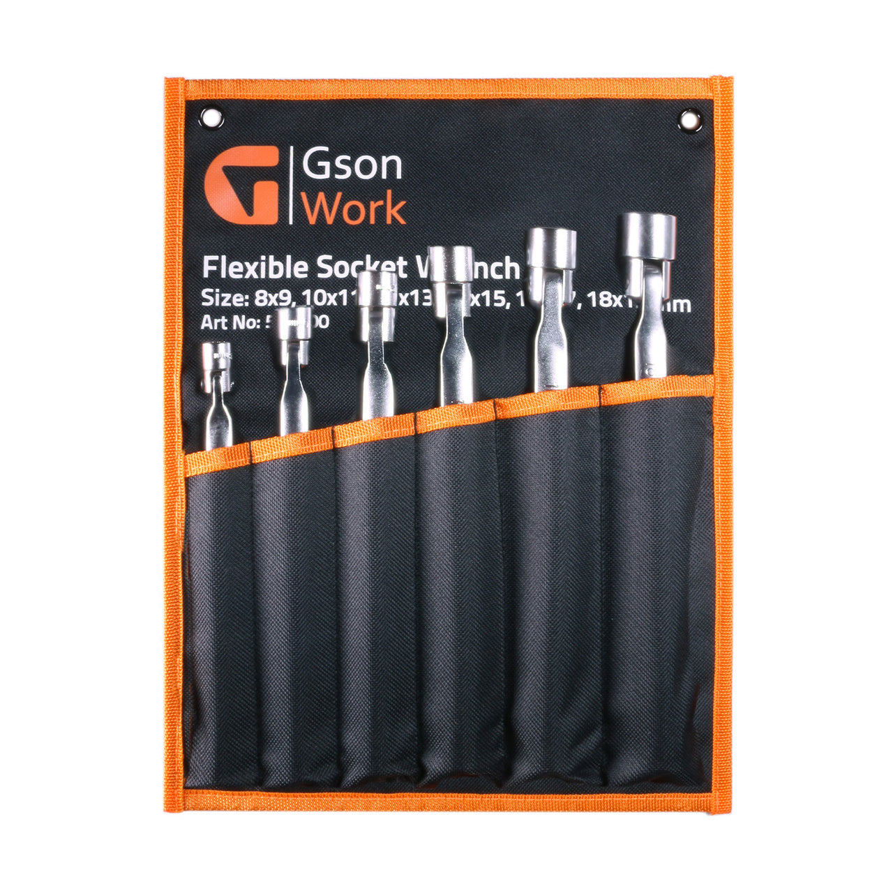 Flexibel lednyckelsats 8–19 mm 6 delar