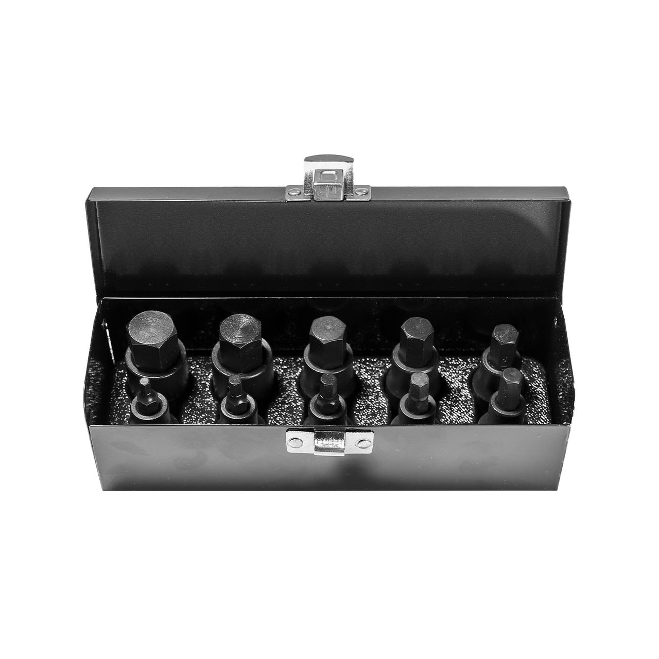 Hex Impact power socket set 1/2″ – 10 pieces (4–19 mm × 55 mm)