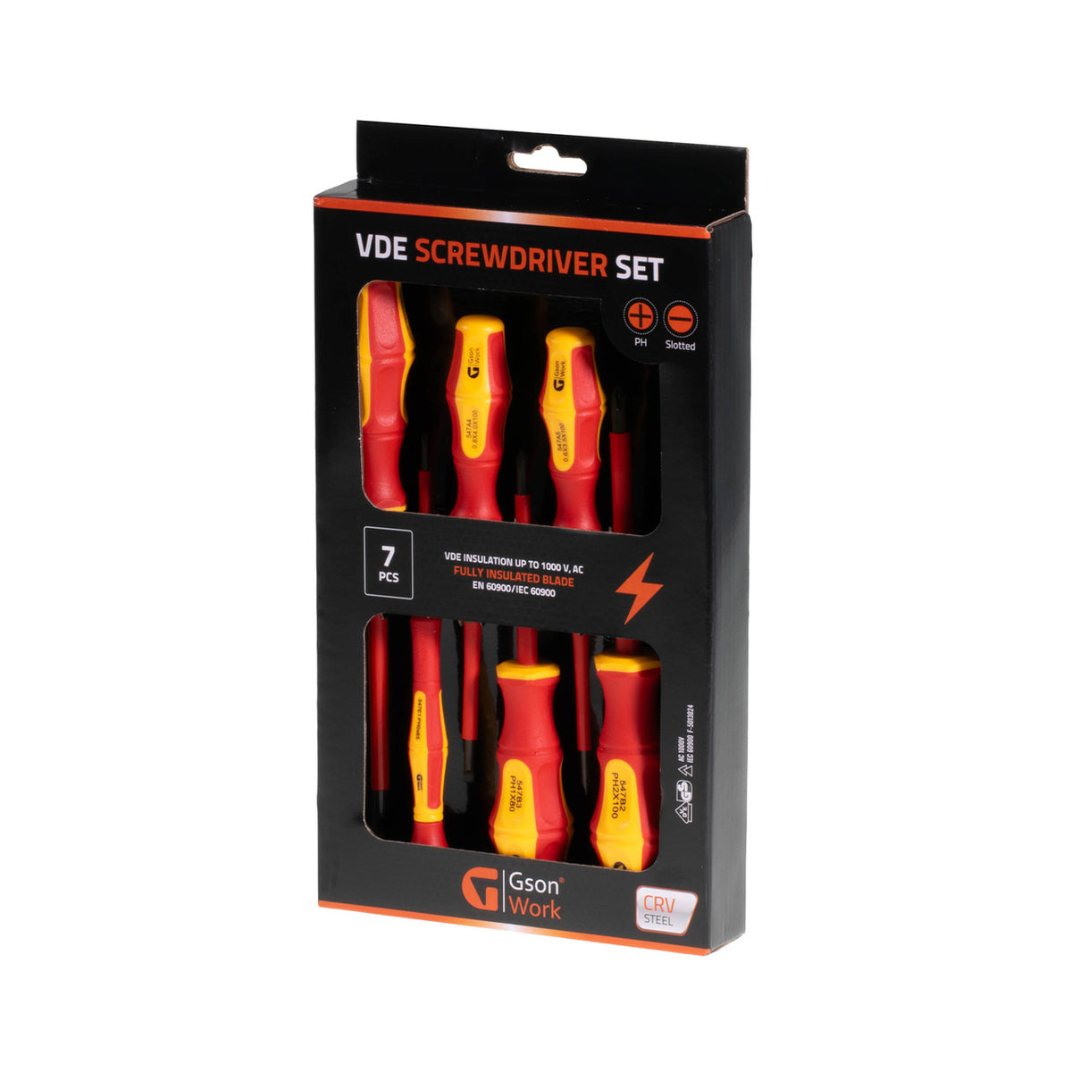 Gson VDE insulated screwdriver set 1000 V - 7 pieces