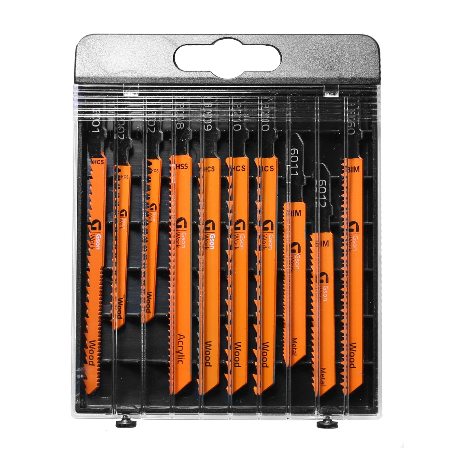 Sticksågsblad Set 10 st – trä, plast & metall | Mixade modeller