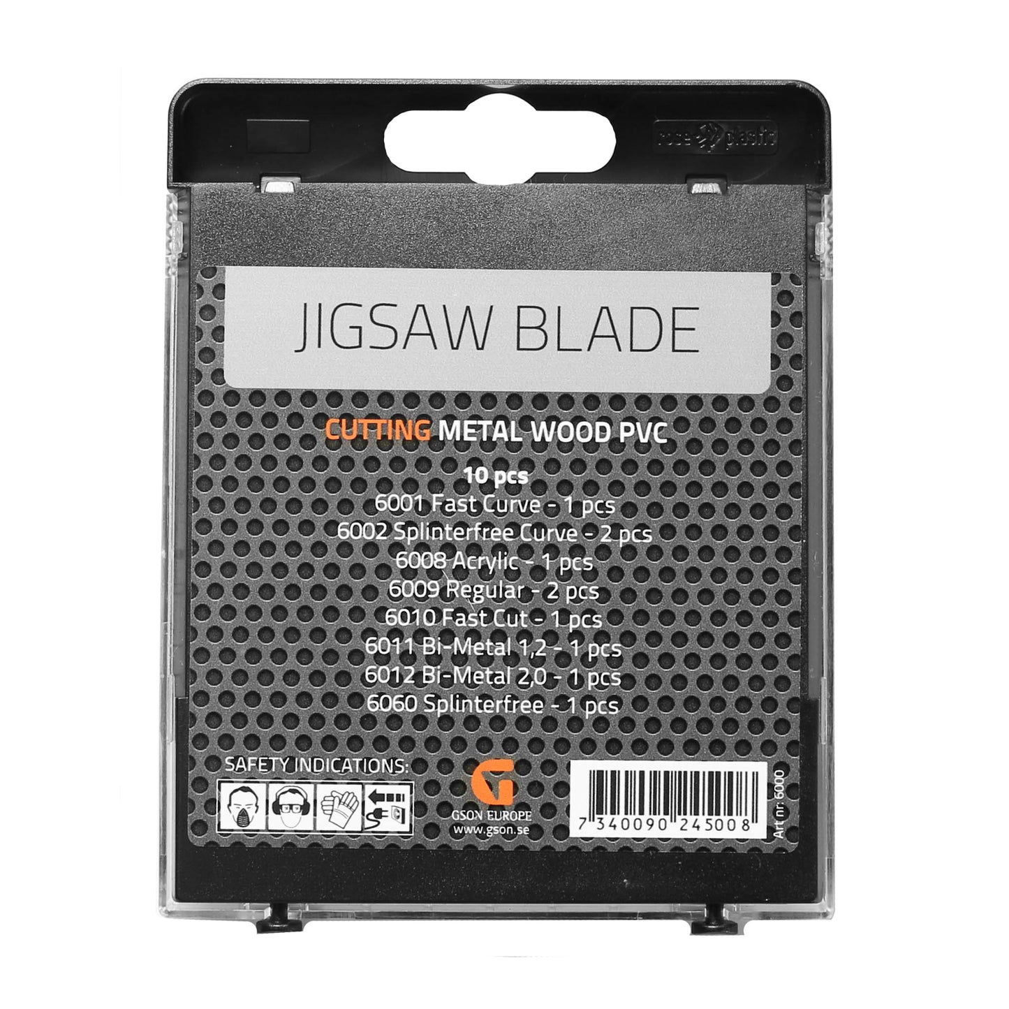 Sticksågsblad Set 10 st – trä, plast & metall | Mixade modeller