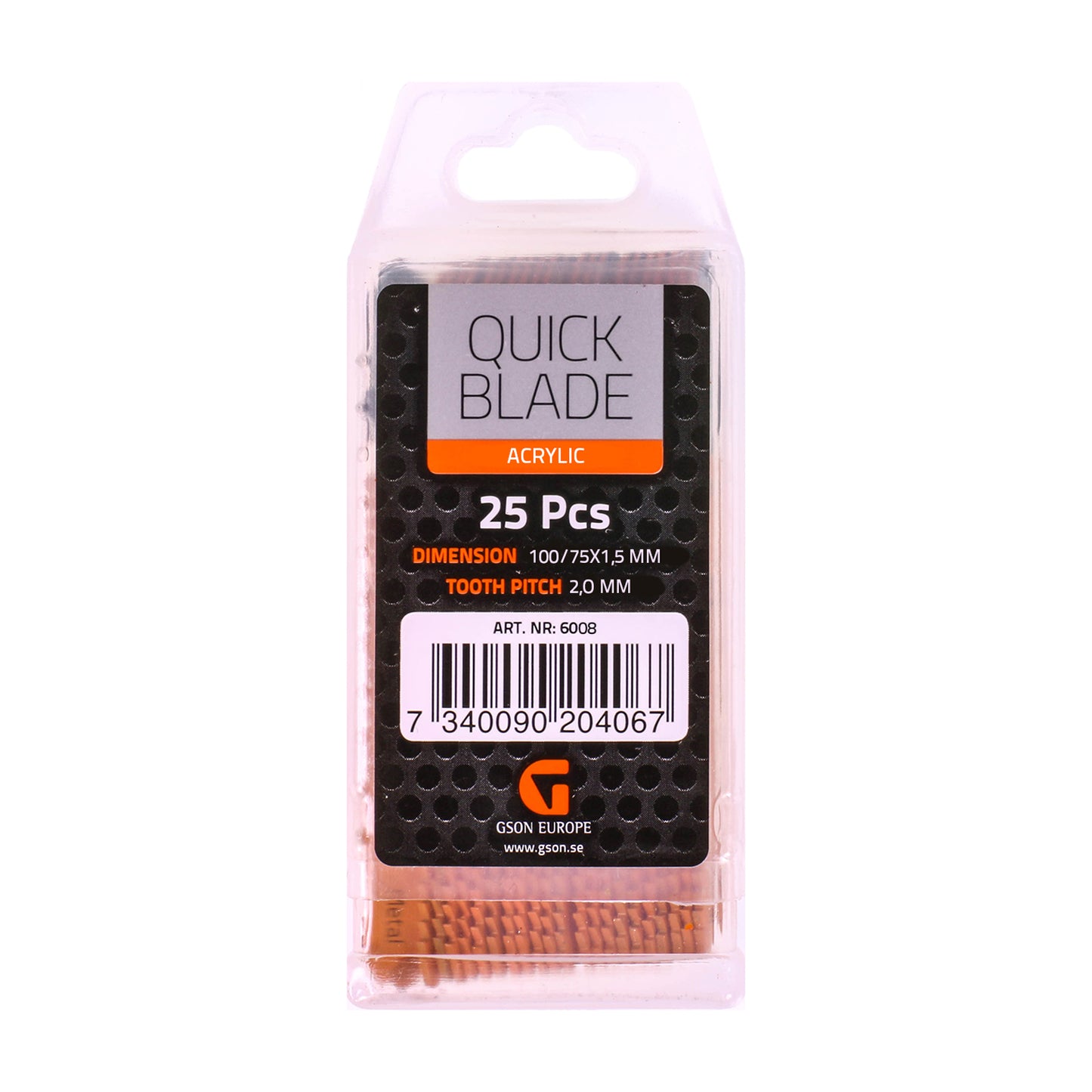 Sticksågsblad Acrylic – för plexiglas & polykarbonat | 5 & 25-pack