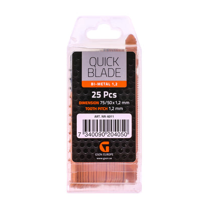 Sticksågsblad Bi-Metal 1,2 – fina snitt i metall & plåt | 5 & 25-pack