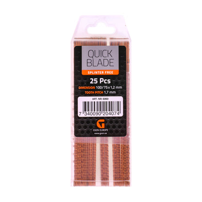 Sticksågsblad Splinterfree – splitterfria snitt i trä & laminat | 5 & 25-pack