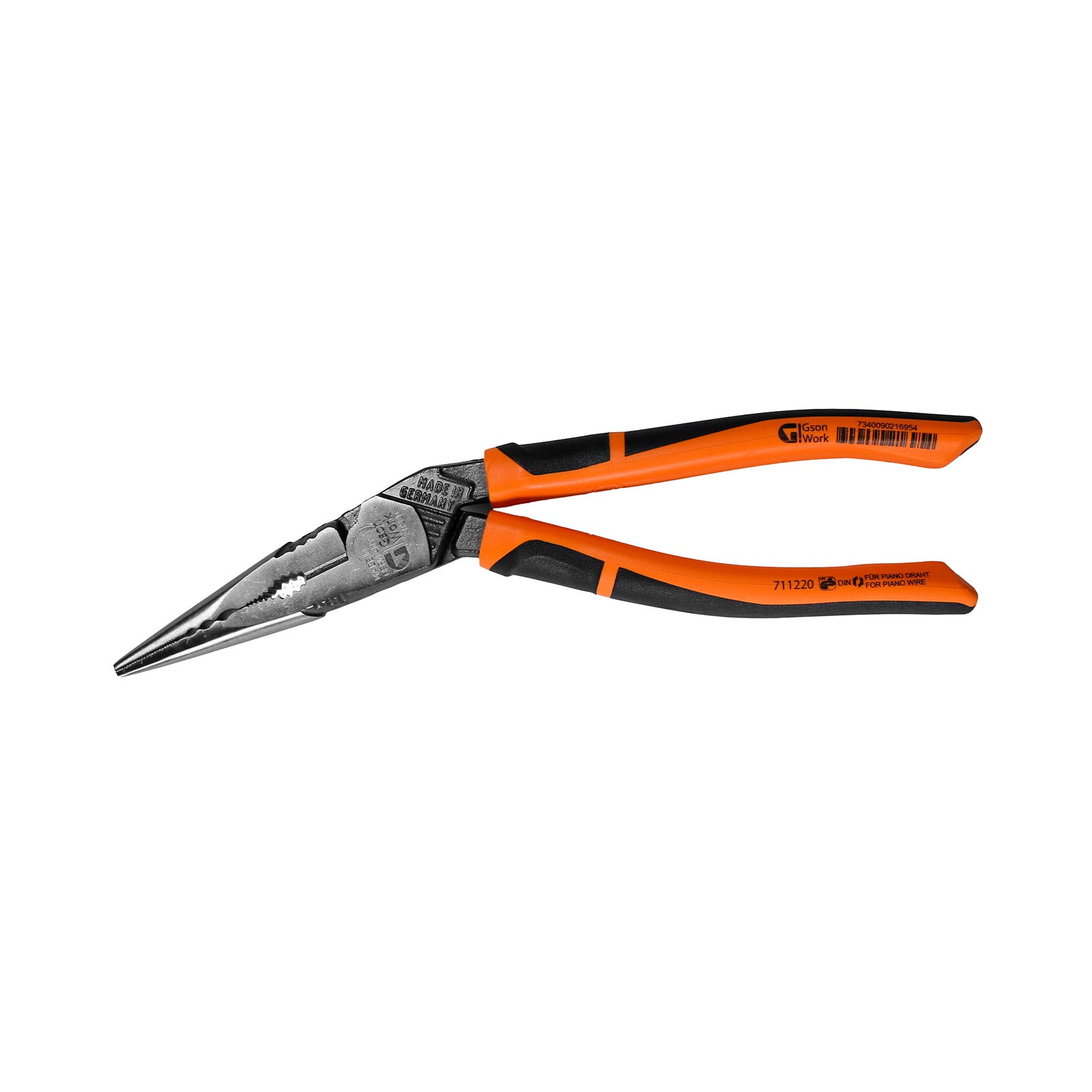 Kraftspetstång 220mm 25graders vinkel med rörgrepp