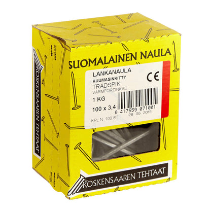 Spikar varmförzinkad 3,4x100