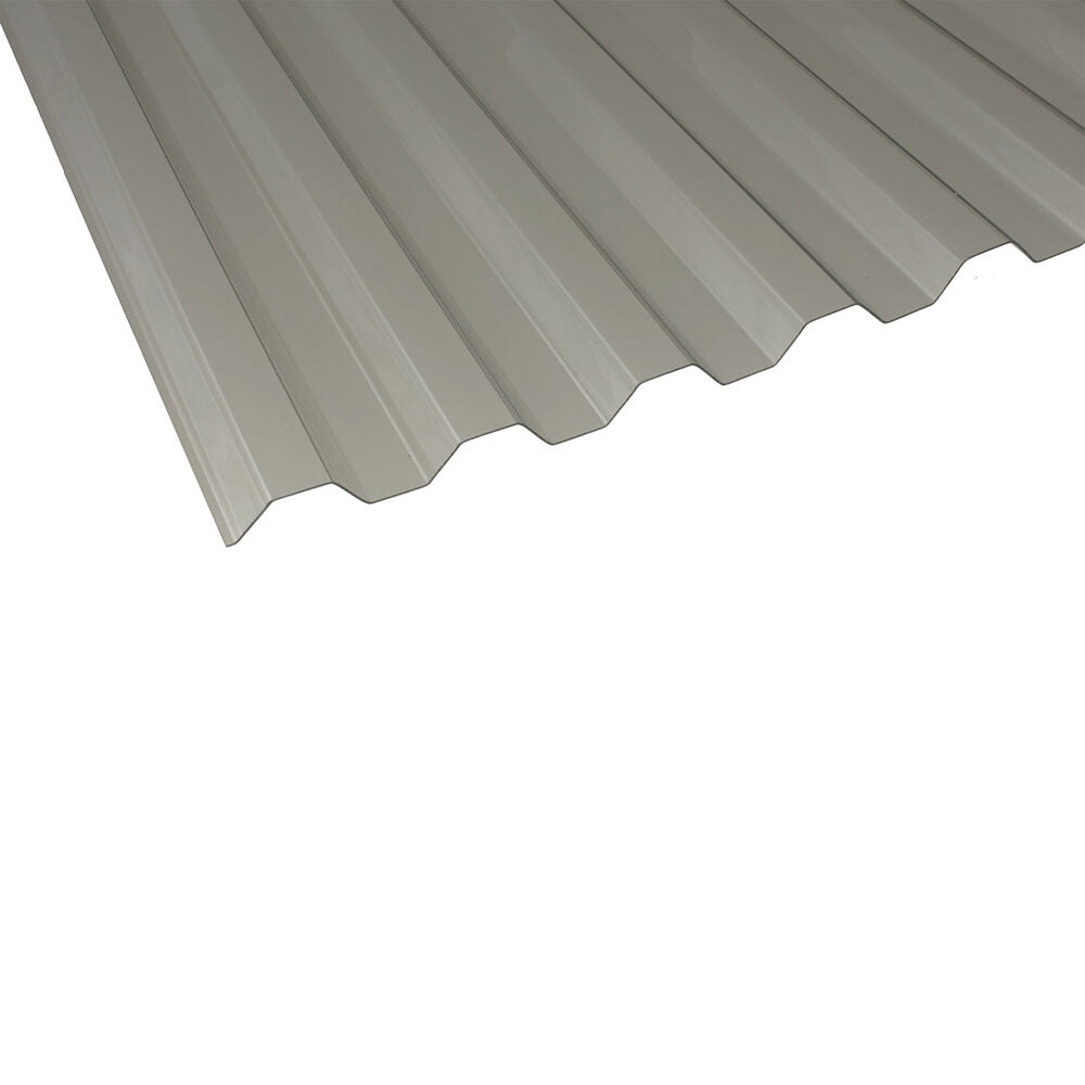 Plastic roof trapezoidal profile – Smoke gray polycarbonate | Multiple sizes