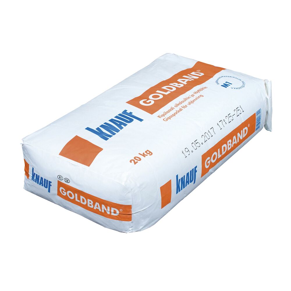 Knauf Goldband hand-applied plaster 20 kg – For walls & ceilings