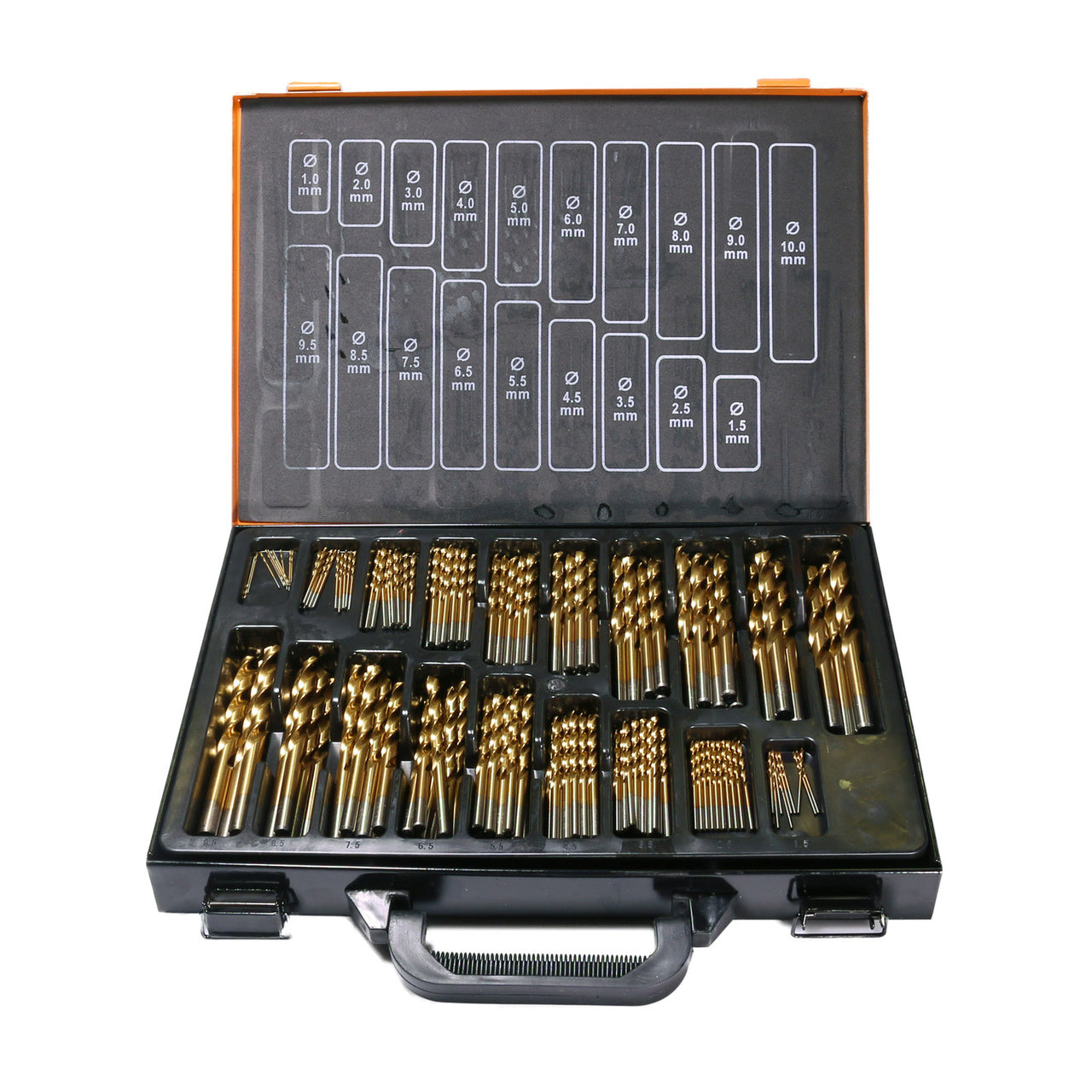 HSS-G TiN Borrkit – 170 delar 1–10 mm | Titanbelagda borrar