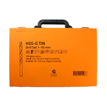 HSS-G TiN Borrkit – 170 delar 1–10 mm | Titanbelagda borrar