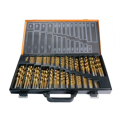 HSS-G TiN Borrset – 220 delar 1–13 mm | Titanbelagda borrar