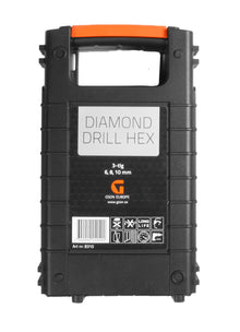 Diamond Drill Hex Set 3st – diamantborr för torrborrning i klinker och granitkeramik