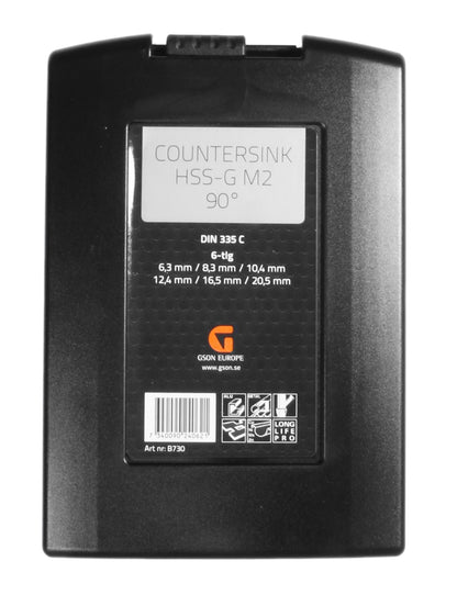 Försänkarset – 6 delar | Försänkare HSS-G M2 90°