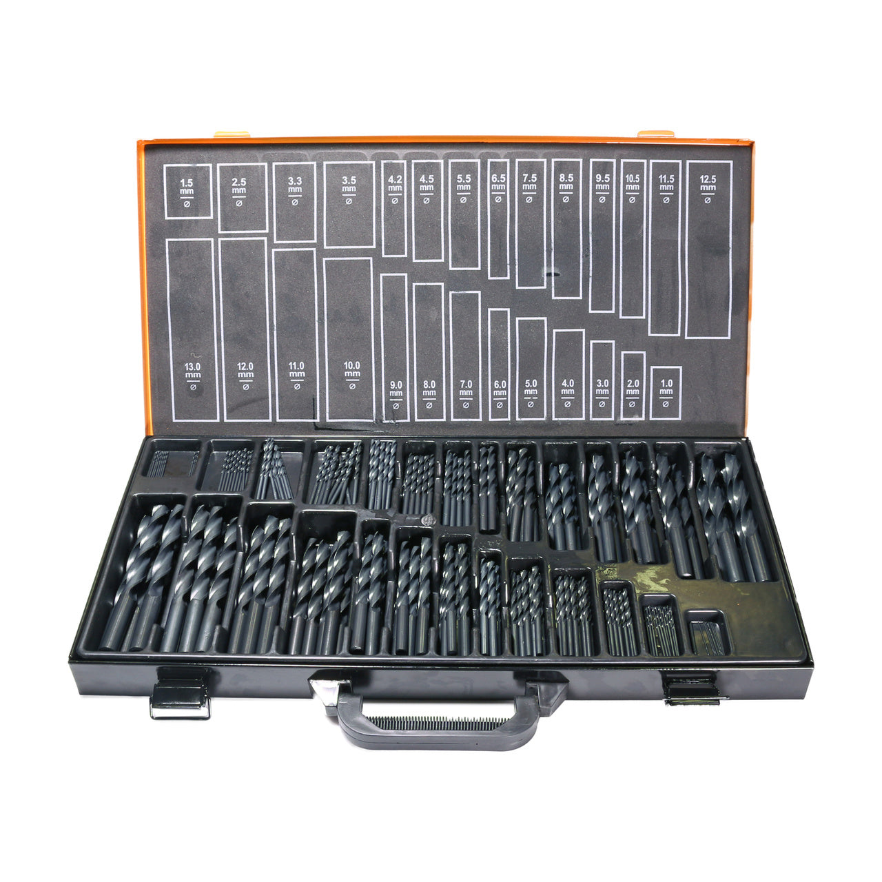 HSS-R Borrset – 220 delar 1–13 mm | DIN 338 snabbstål